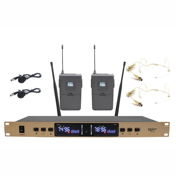 UR-185 一拖二頭戴領夾麥克風